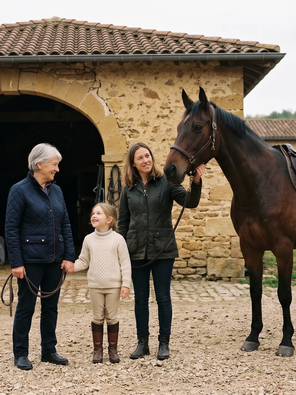 L'équipe, Pil'Ânes, centre équestre à Maclas